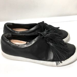 Loeffler Randall Logan tassel leather lace up sneakers. Size 11.